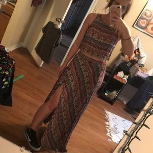 Earthbound 2 piece crop top & maxi skirt